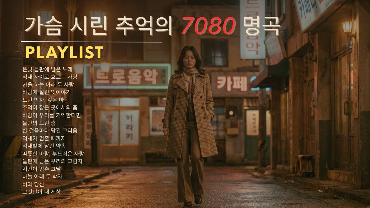 마음 한켠이 비어올 때 🎶 50대 이상이 사랑한 7080 인생 노래