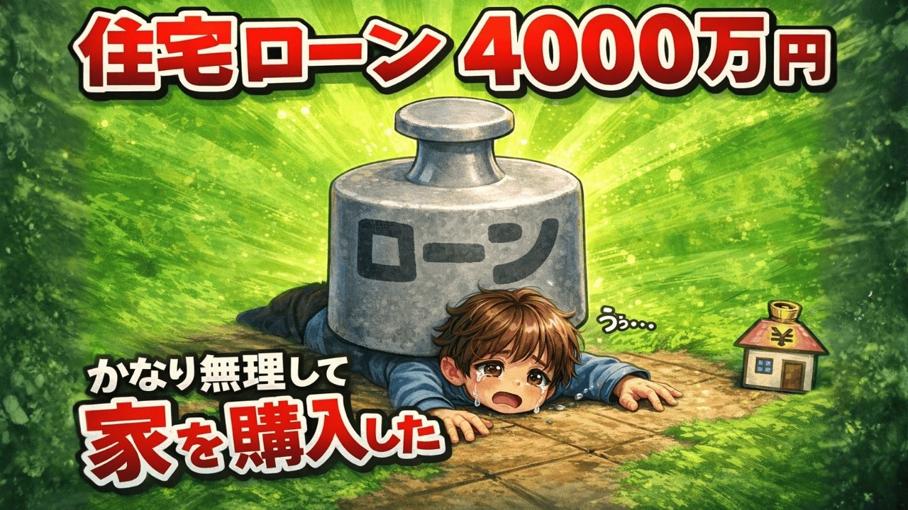 【住宅ローン破綻】念願のマイホーム4000万！借金地獄で人生詰んだワイの話、聞く？|大人のための経済チャンネル