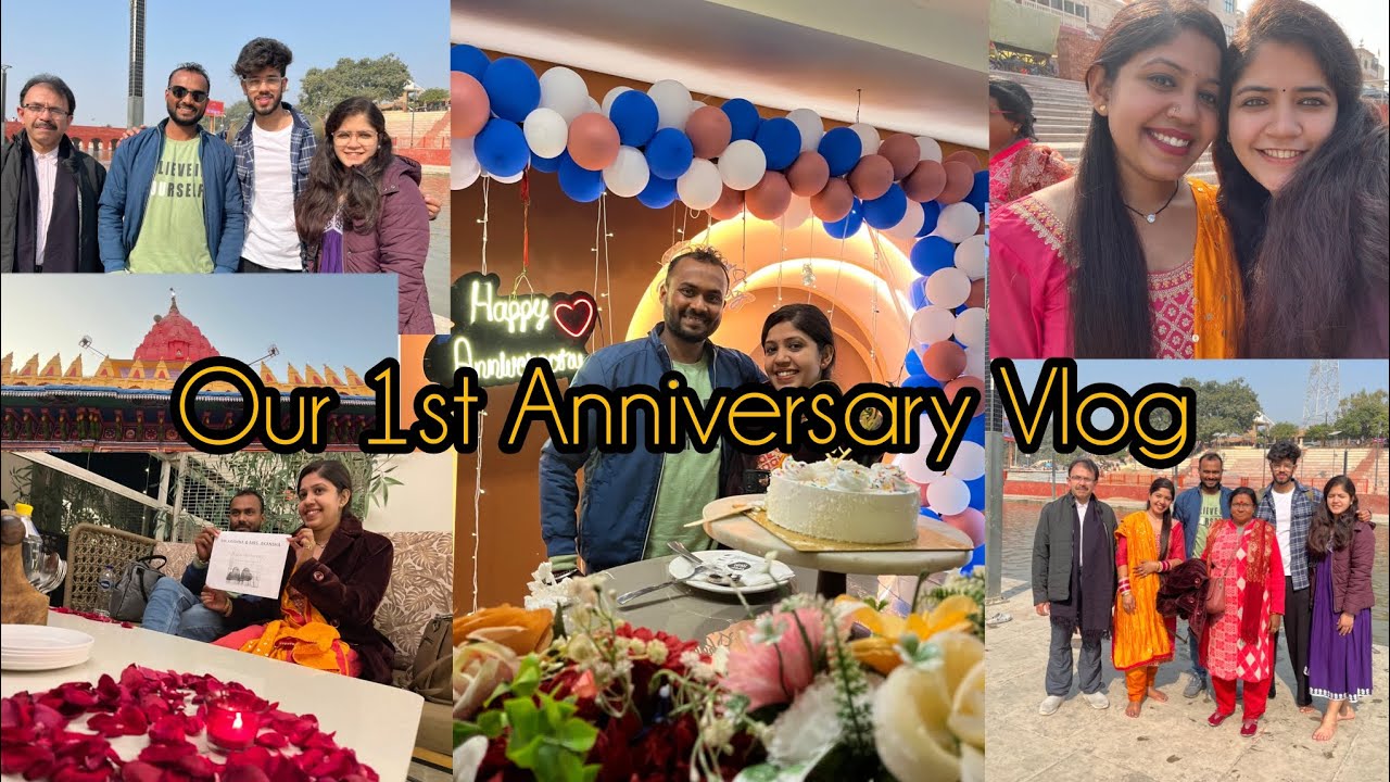 First Marriage Anniversary Celebration with Family 🎉❣️/#lovemarriage #akrisha 