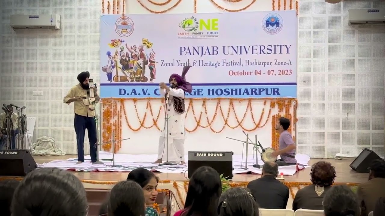 D.A.V college Hoshiarpur youth festival Punjabi Mirza | folk | Dholak playing by | Appar sharma |