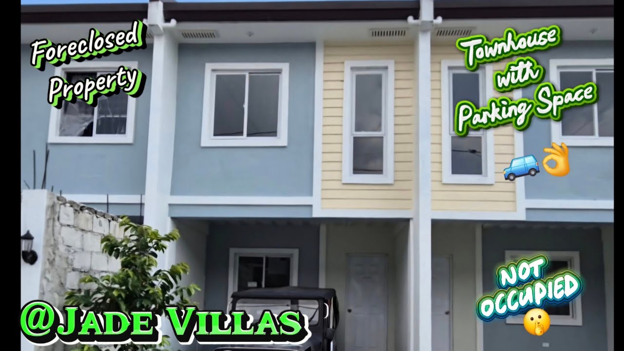 50 SQM Modern Townhouse w/ PARKING @ JADE VILLAS | Pag-IBIG Foreclosed Property