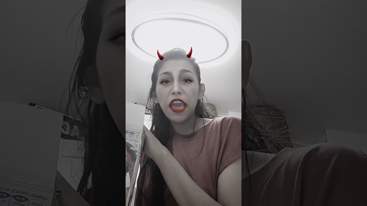 Woman with Devil Horns and Red Eyes Tells a Funny Poverty Joke#ComedySketch #PovertyHumor