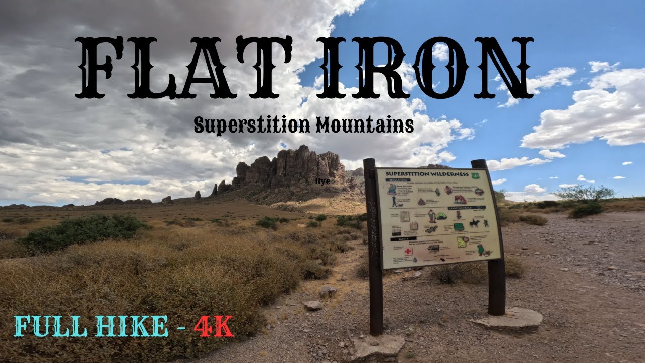 Flat Iron Full 4K Hike via Siphon Draw Trail, Superstition Mountains Apache Junction Arizona USA