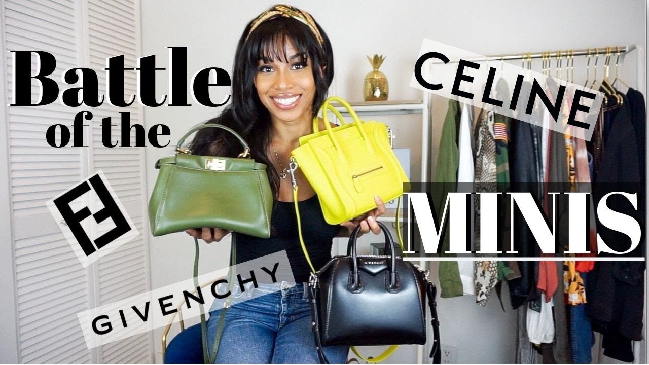FENDI PEEKABOO vs GIVENCHY ANTIGONA vs CELINE NANO | Mini Comparison Review | KWSHOPS
