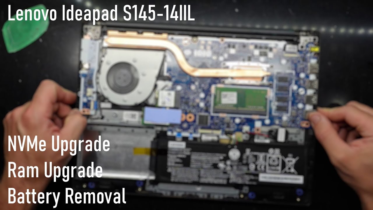 Lenovo Ideapad S145-14IIL NVMe and Ram Upgrade