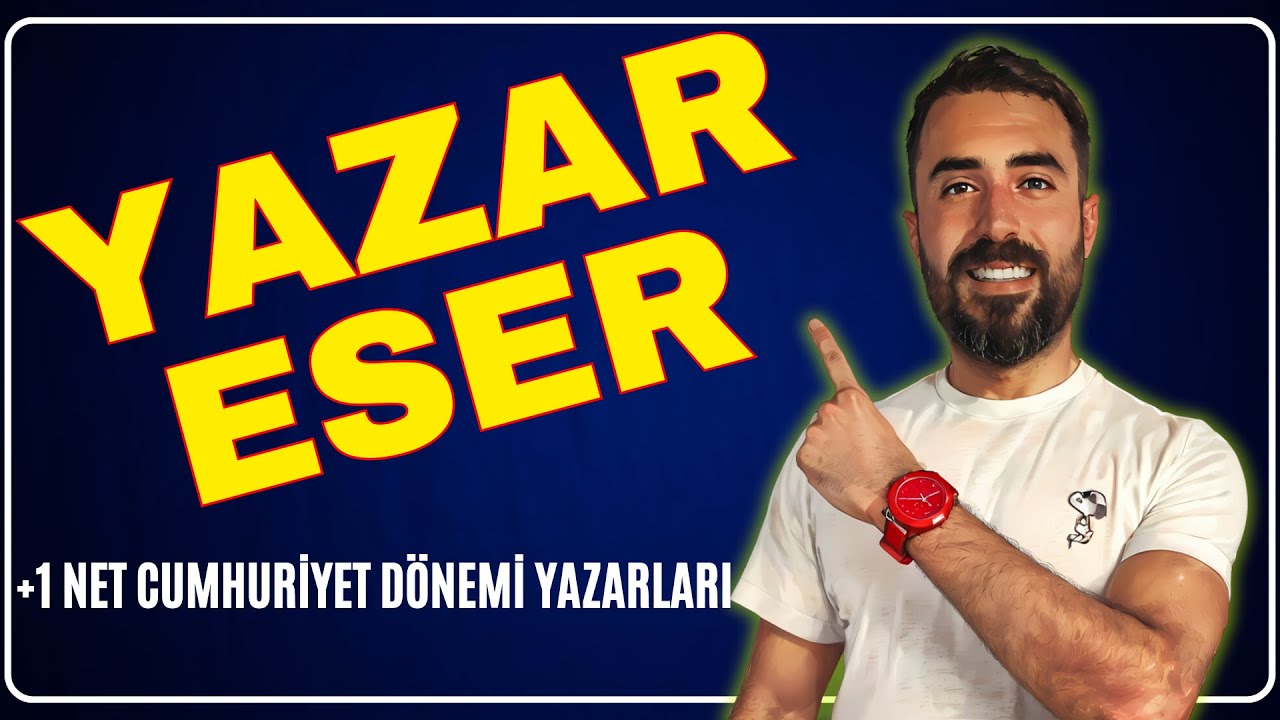 +1 NET CUMHURİYET DÖNEMİ ROMANI VE YAZARLARI FULL +FULL TEKRAR / Cumhuriyet Dönemi Yazar Eser