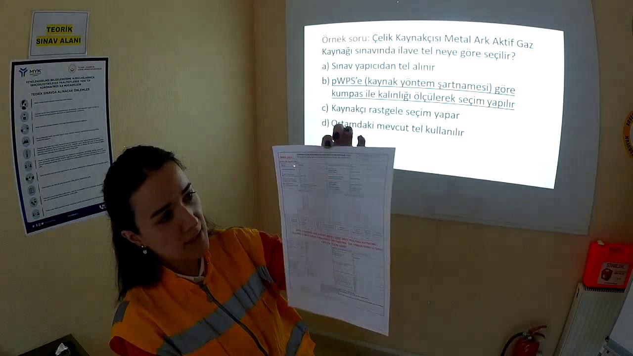 Çelik Kaynakçısı Sınavlarında Metal-Ark Aktif Gaz Kaynağı (MAG Kaynağı) Örnek Soru Çözümü