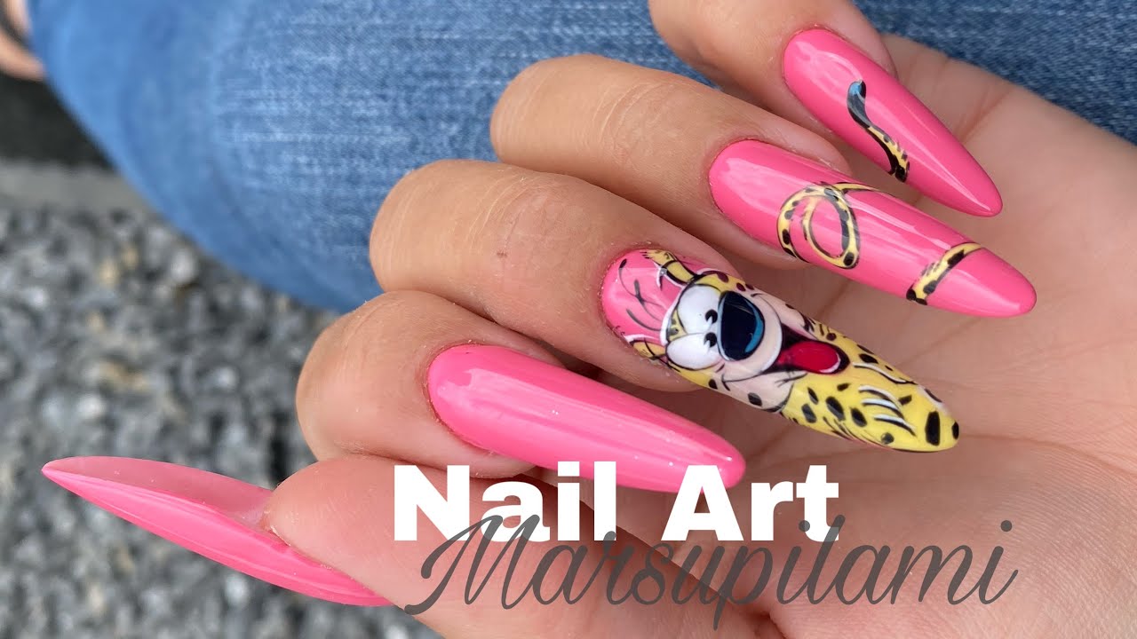 Nail art Marsupilami