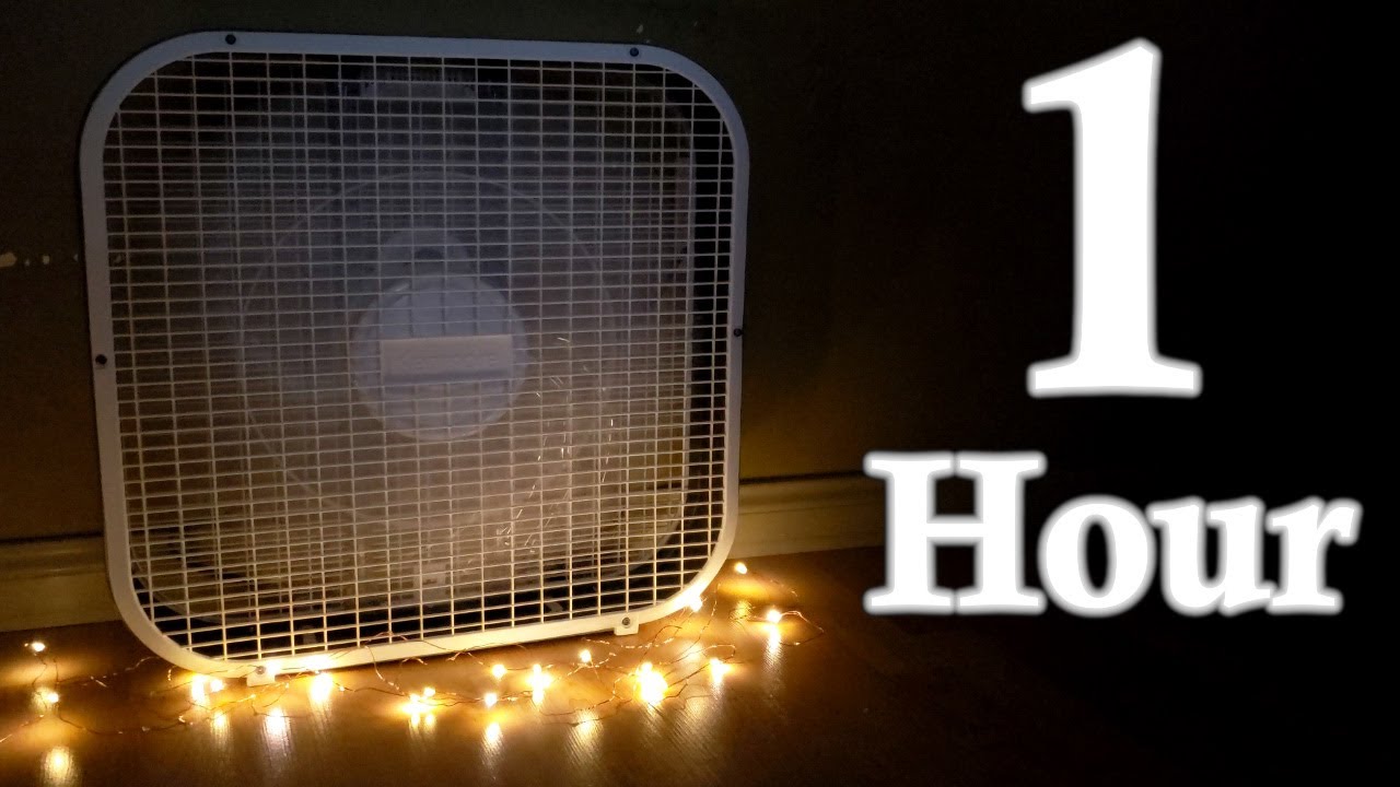 Relaxing BOX FAN White Noise + Mood Lights | Calming Sleep Sounds