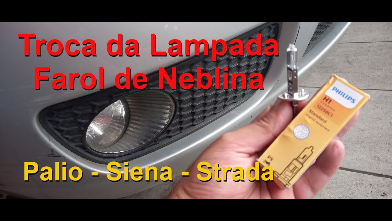Troca da Lâmpada Farol Neblina Milha Fiat Palio Siena - Método fácil e método difícil