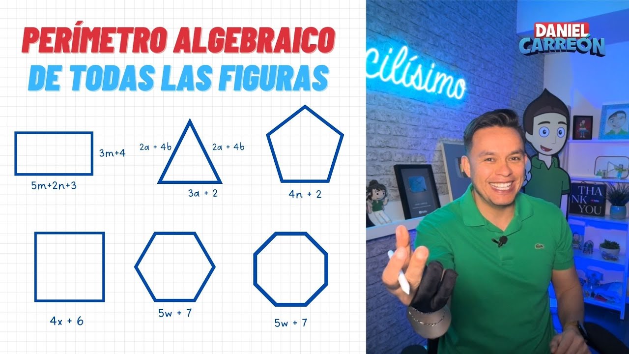 PERÍMETRO ALGEBRAICO DE TODAS LAS FIGURAS Super facil - Para principiantes