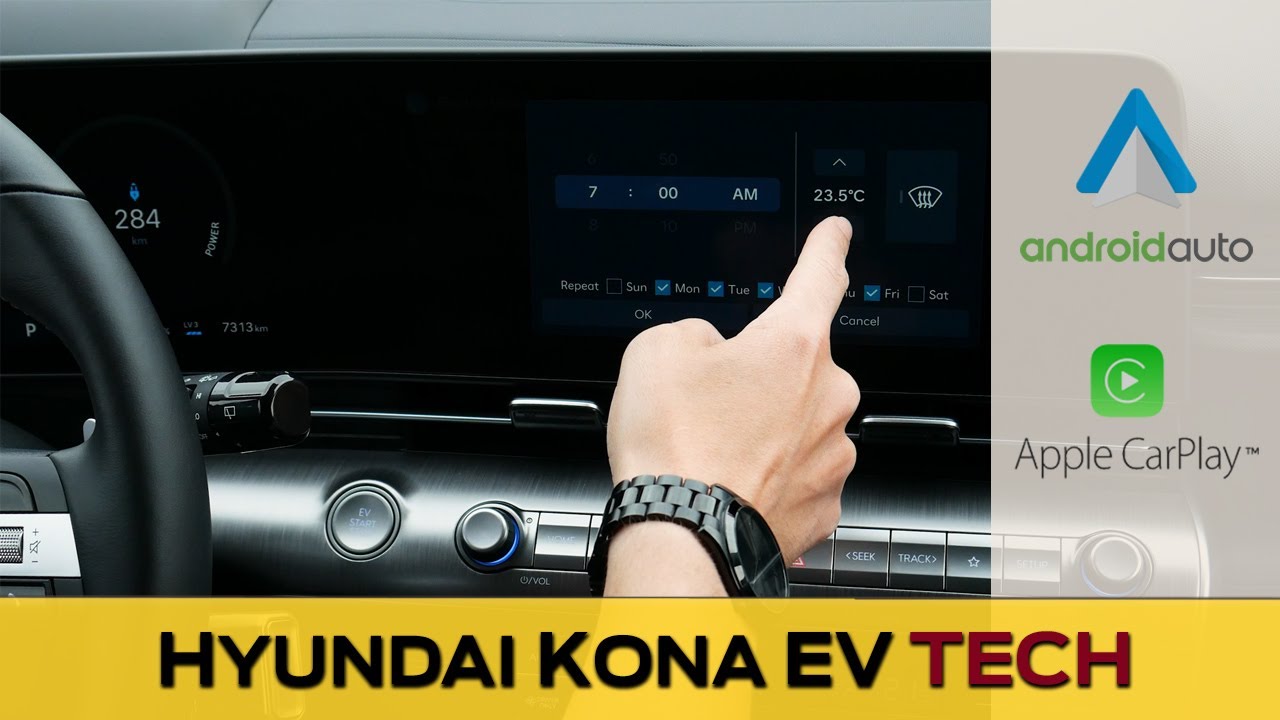 Hyundai Kona EV Media Screen | Apple CarPlay, Android Auto, Charging and More! (2024-2025)