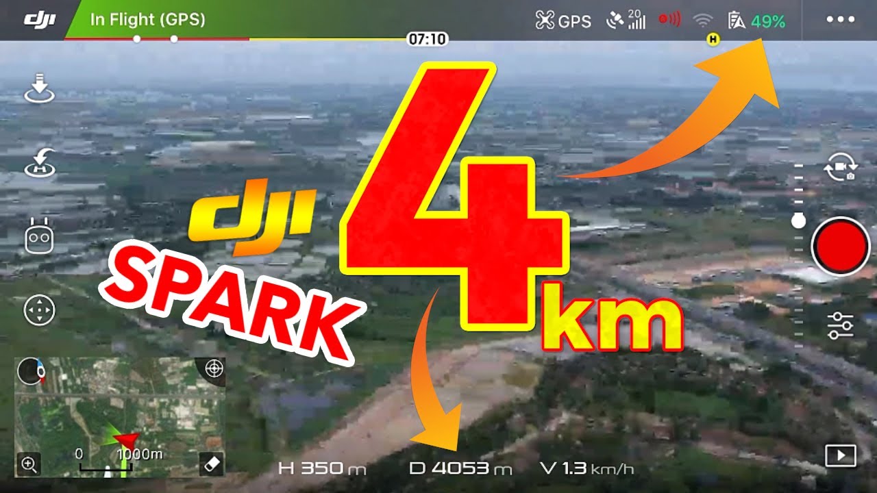 DJI SPARK | RANGE RECORD @ 4KM