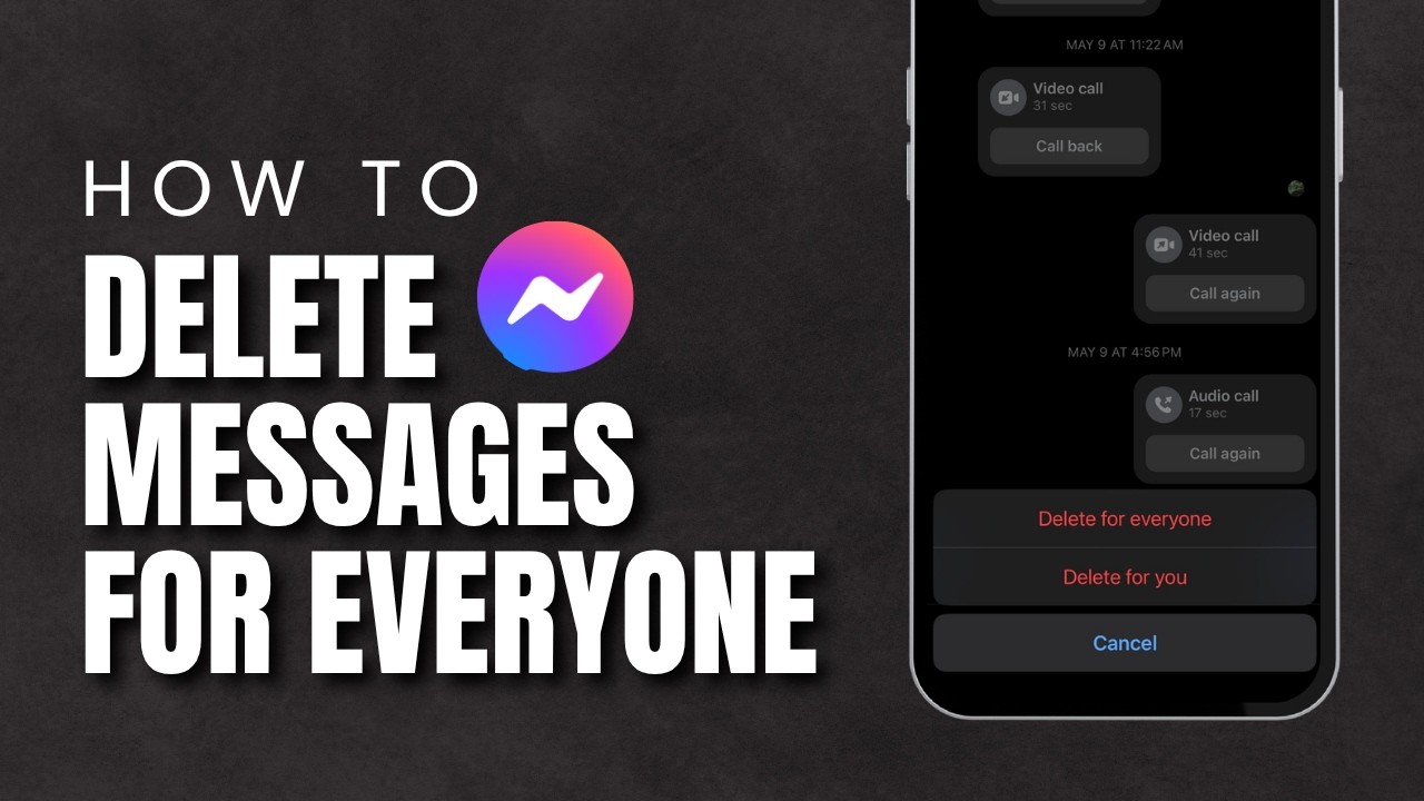 How To Delete Messages For Everyone On Messenger 2026 | Remove Sent Messages