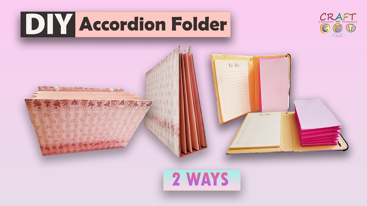 DIY - FILE ACCORDION FOLDER - 2 ways