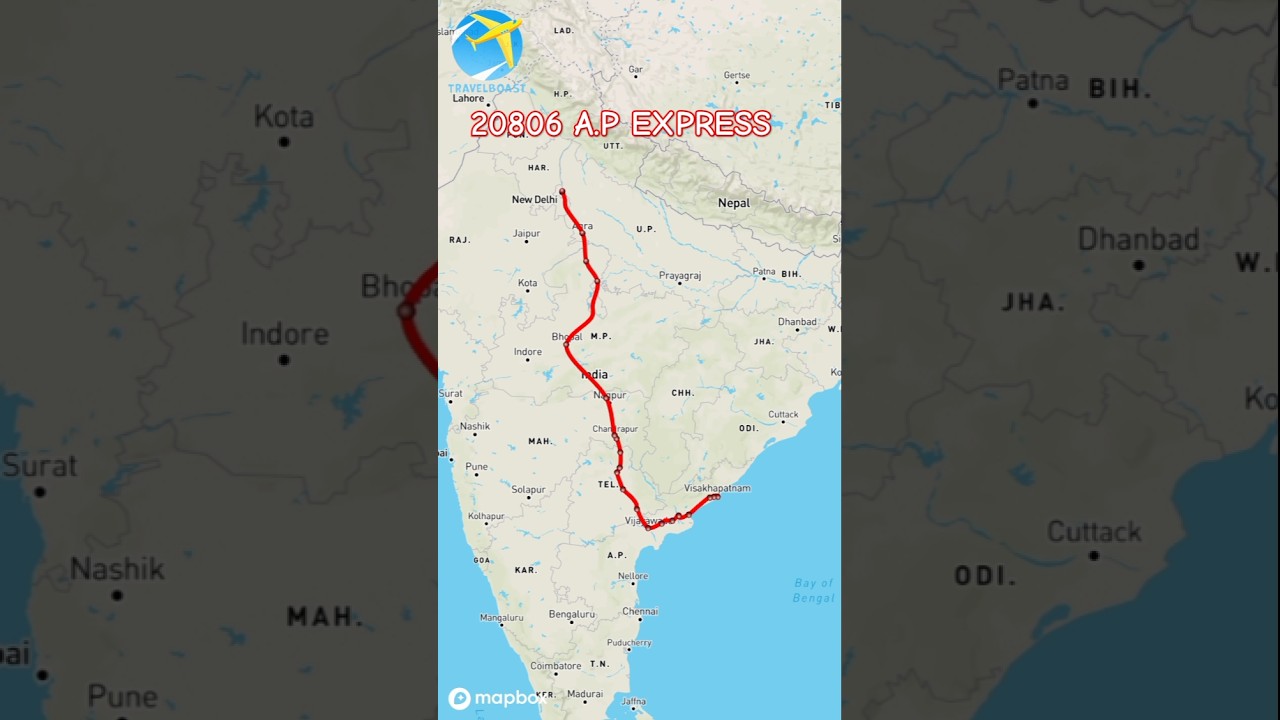 20806 Andhra Pradesh Super Fast Express from New Delhi to Vizag #lhbtrain #apexpress #travelboast  .