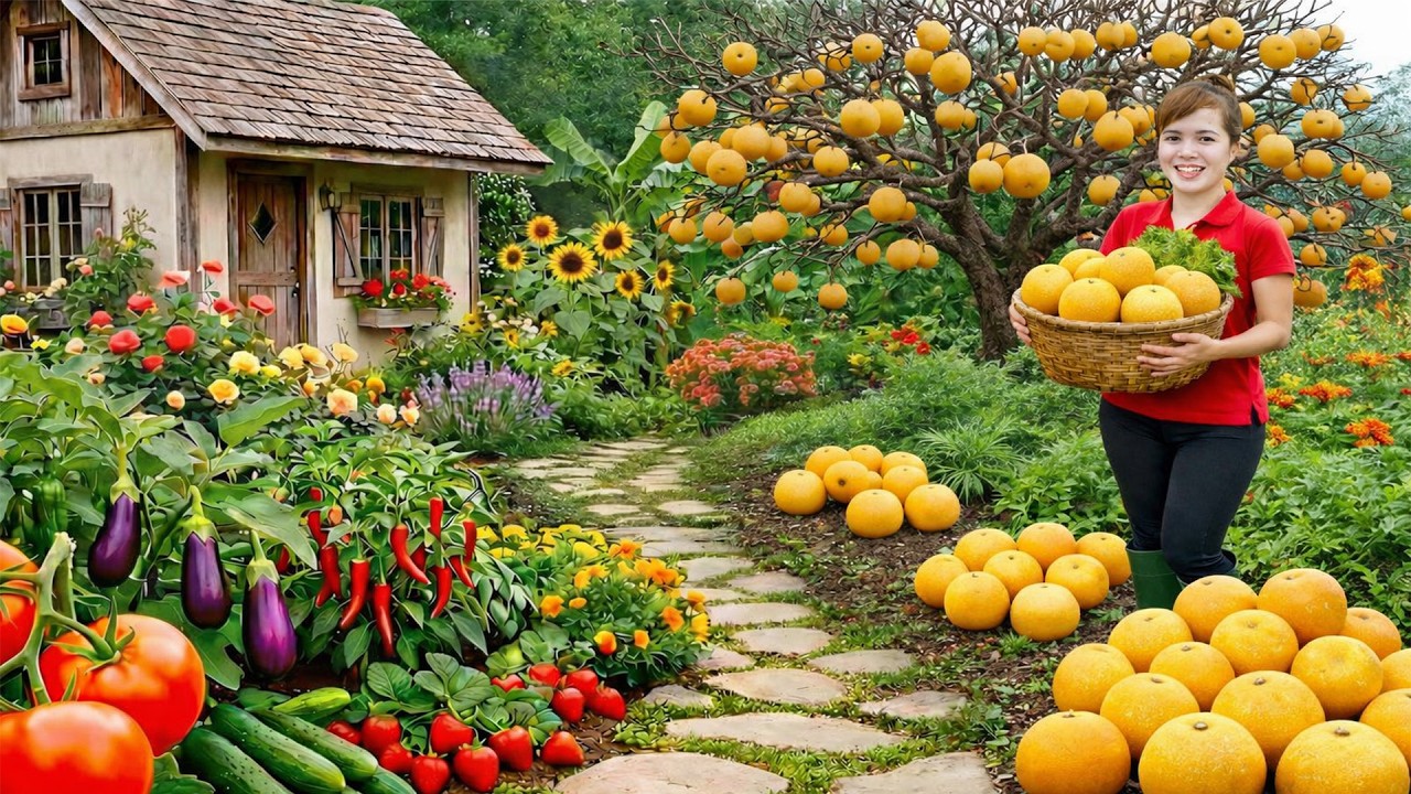 Harvesting Pomelo and Starfruit To Sell - How to Grow Red Onions for Year-Round Harvest