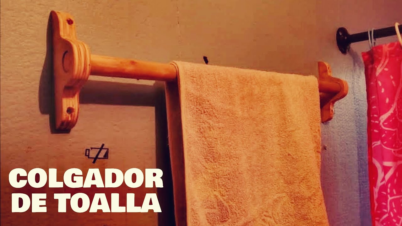 Cómo hacer un colgador para toalla.