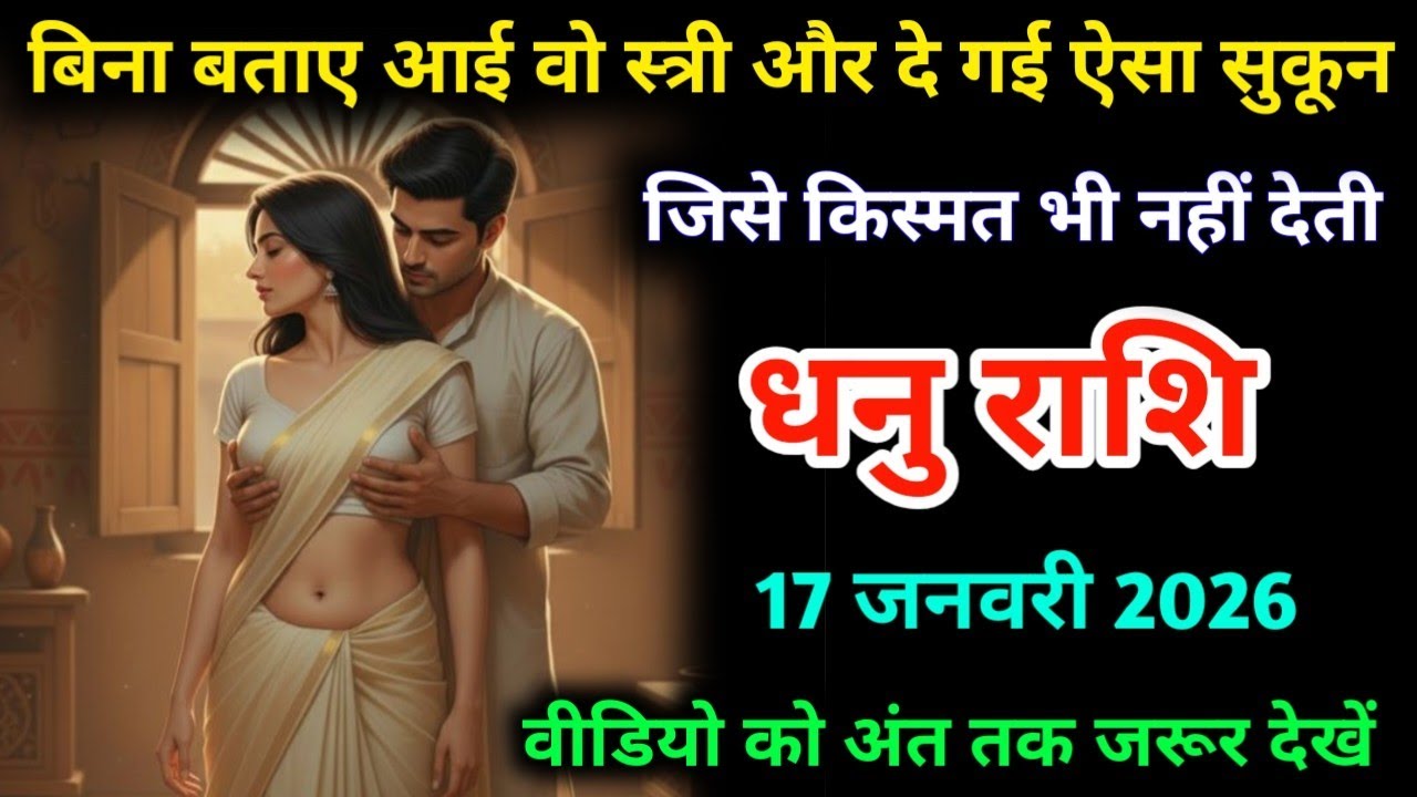 धनु राशि। 17 जनवरी 2026| बिना बताए आई वो स्त्री और दे गई ऐसा सुकून | Dhanu Rashifal | 