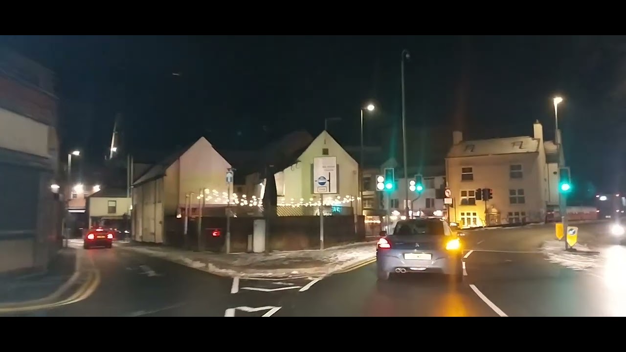 Dashcam hinckley to burbage January 10th 2026 (snow on the ground)