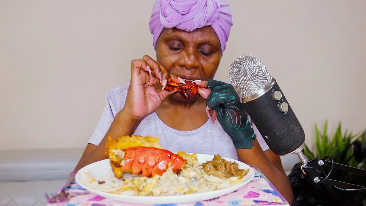 BEST LOBSTER MAC AND CHEESE ASMR EATING SOUNDS