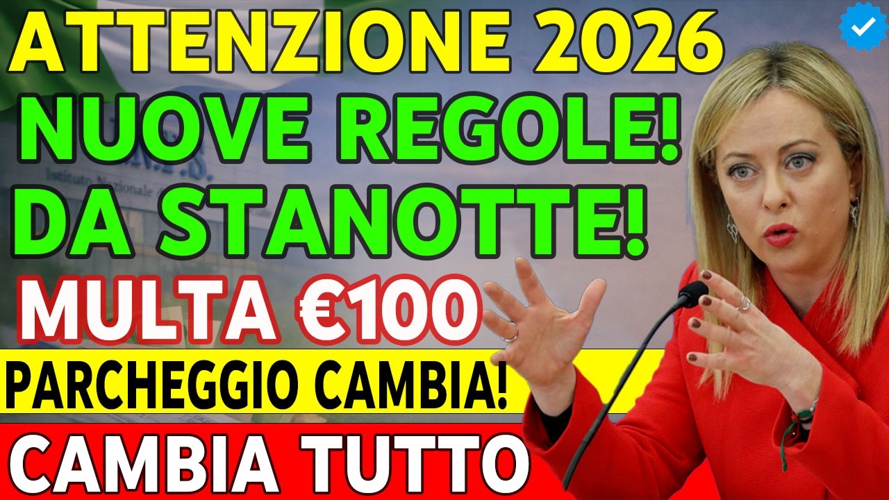 🚨 Parcheggio in Italia Cambia nel 2026 – Nuove Regole da Stanotte, Evita 100€ di Multa