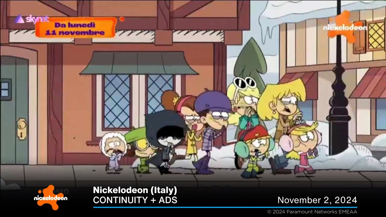Nickelodeon (Italy) continuity + ads | November 2, 2024 • Nickelodeon pubblicità | 11/02/2024