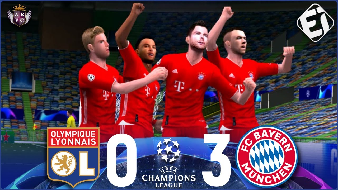 LYON 0 x 3 BAYERN | CHAMPIONS LEAGUE RECRIADA NO PES 2020 PSP
