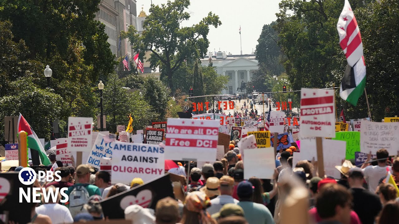 WATCH LIVE: Community organizers speak at protest against Trump's DC takeover