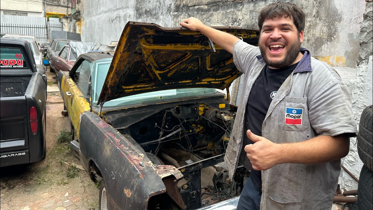 LEVAMOS NOSSO DODGE ABANDONADO HÁ 18 PARA O NICOLA POR PARA ANDAR ! E AINDA ACELEREI O CARRO DELE !