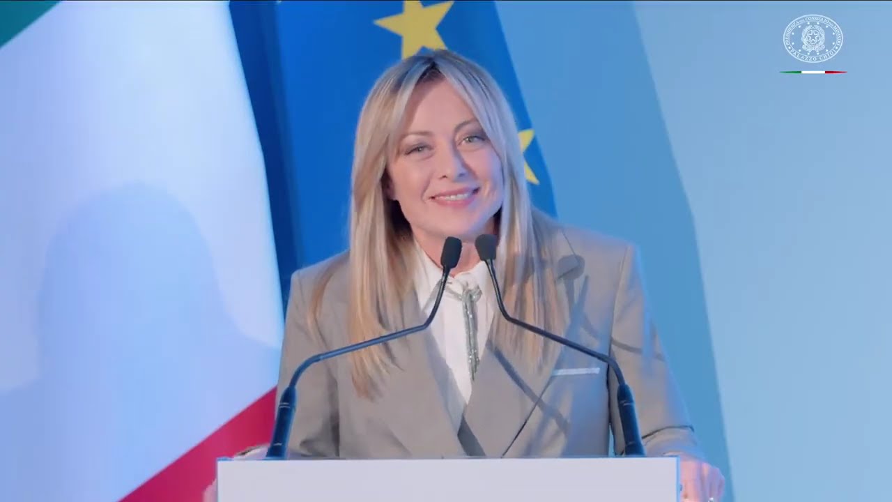 Il Presidente Meloni all'incontro “Voto alle Donne  La democrazia italiana compie ottant’anni”