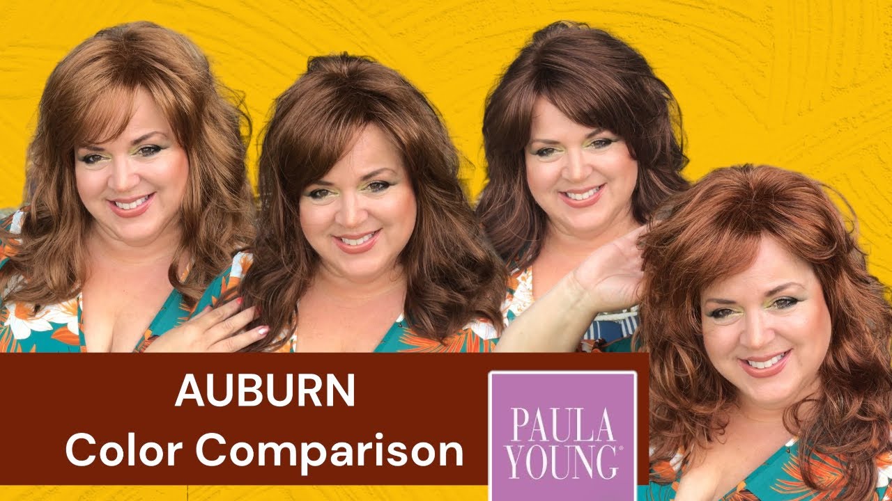 COMPARE 4 AUBURN WIGS FROM PAULA YOUNG 🧡 Valentina . Gayle . Rosette 🧡 (RED WIGS)