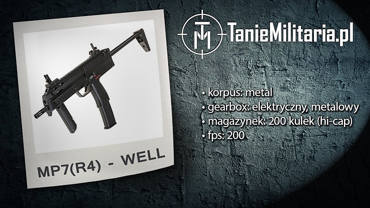 MP7 (R4) FIRMY WELL - TANIEMILITARIA.PL