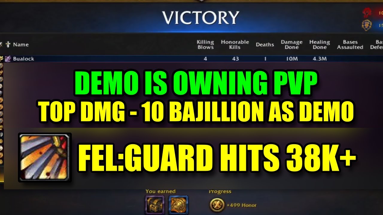 FELGUARD HITS 38K+ WITH FELSTORM - DEMO IS OWNING PVP IN PRE SEASON OF DRAGONFLIGHT S1