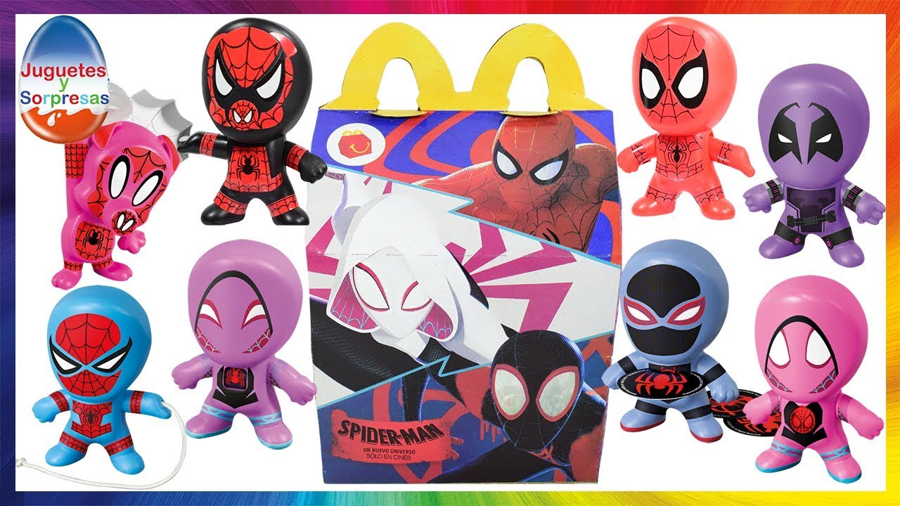 Cajita Feliz de SPIDER-MAN Un Nuevo Universo Colección Completa | JuguetesYSorpresas