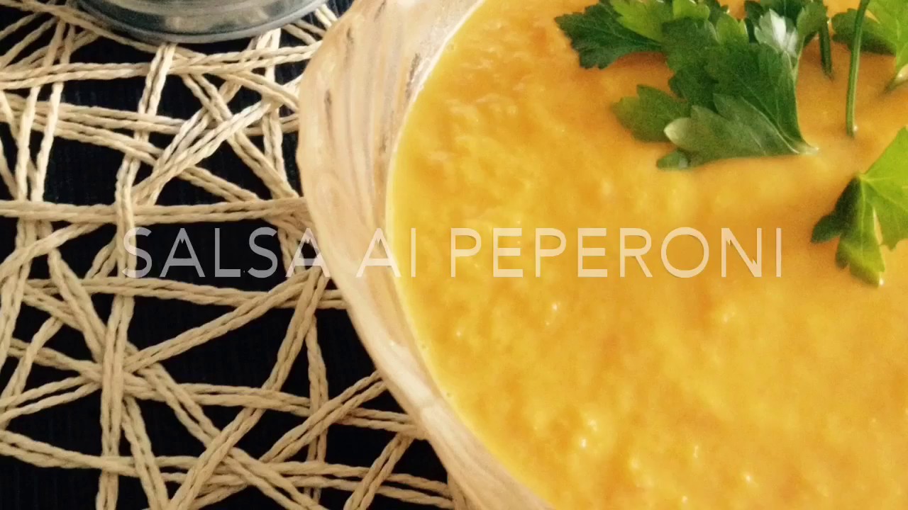 Salsa ai peperoni,ottima per accompagnare la CARNE
