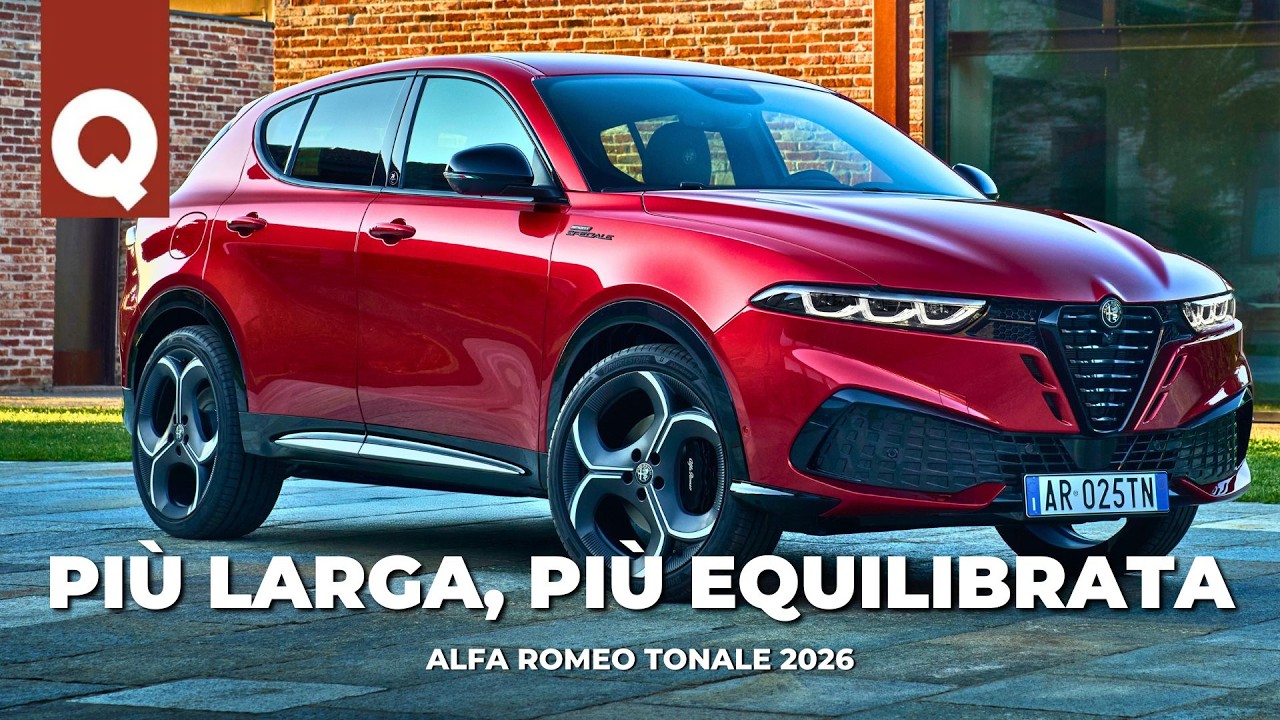 Nuova Alfa Romeo Tonale 2026: ha CARREGGIATE PIU' LARGHE e CERCHI da 20