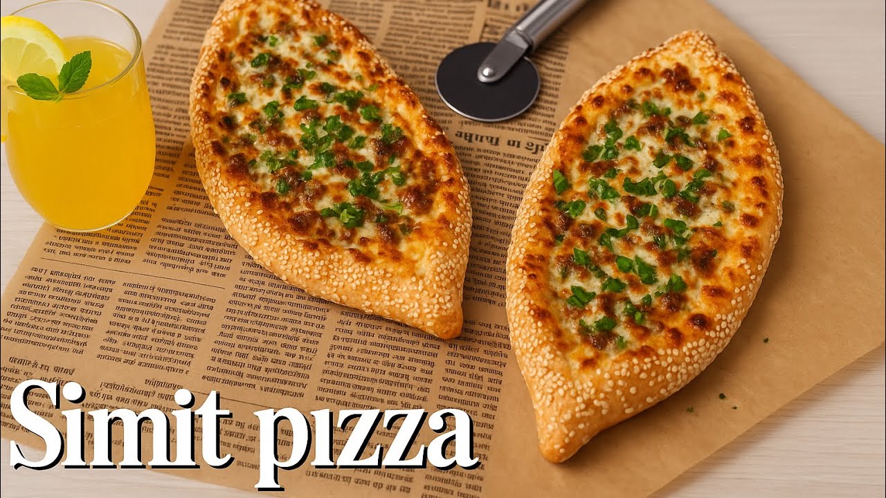 Turkish Simit Pizza with Lamb & Veggies | Easy and Delicious Recipe