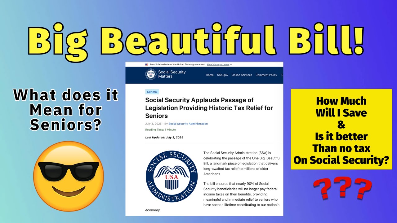 2025 Tax & Budget Bill Breakdown: How Much Will Seniors (65+) Save?