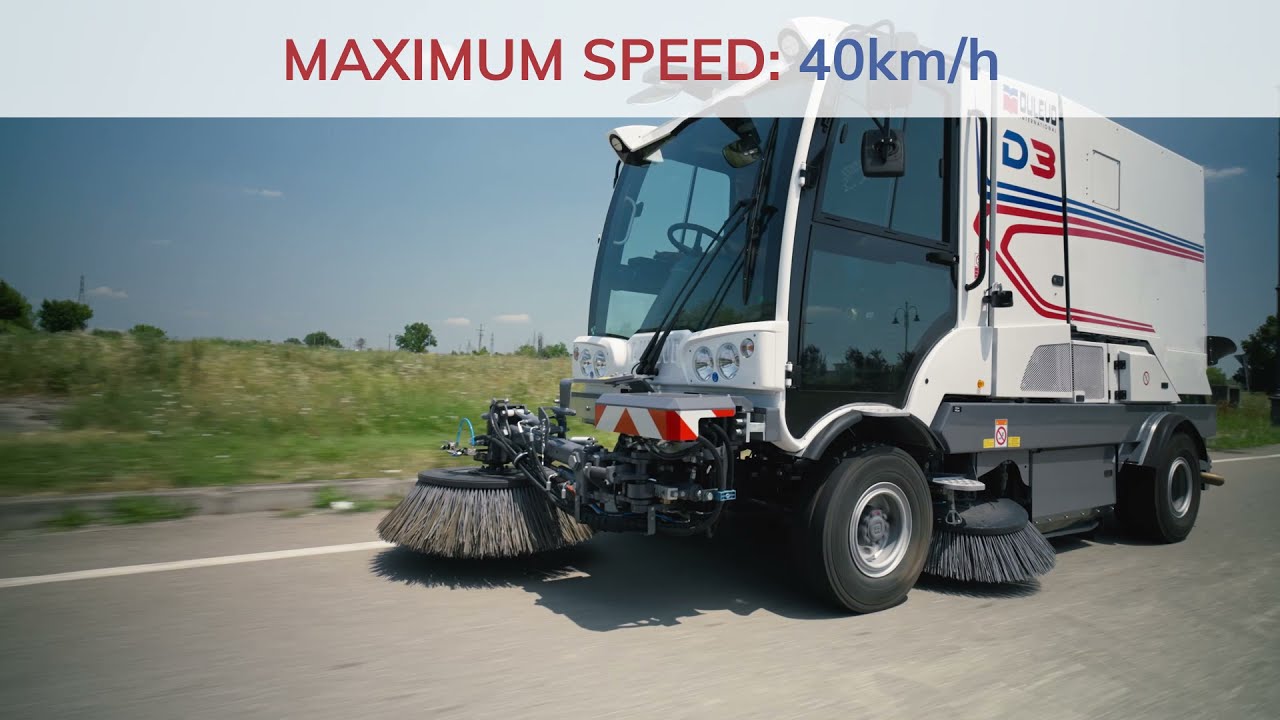Straatveegmachine Dulevo D3 - 4m3 - HD van Dijk duurzame reinigingsmachines