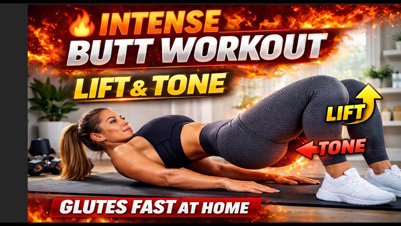 🔥Intense Butt Workout for Women | Lift & Tone Glutes Fast at Home