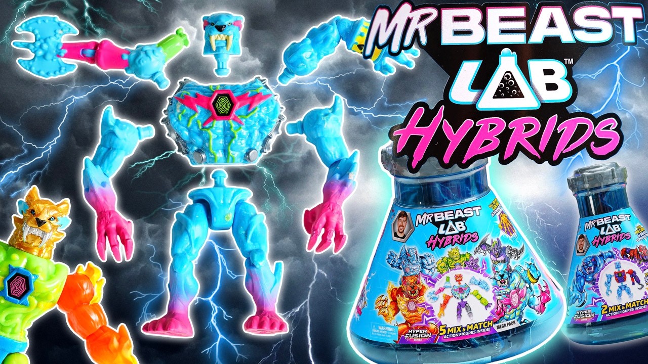 MR BEAST LAB HYBRIDS: des Figurines MUTANTES 🧬  Qui fusionnent et se Mélangent à l'INFINI !