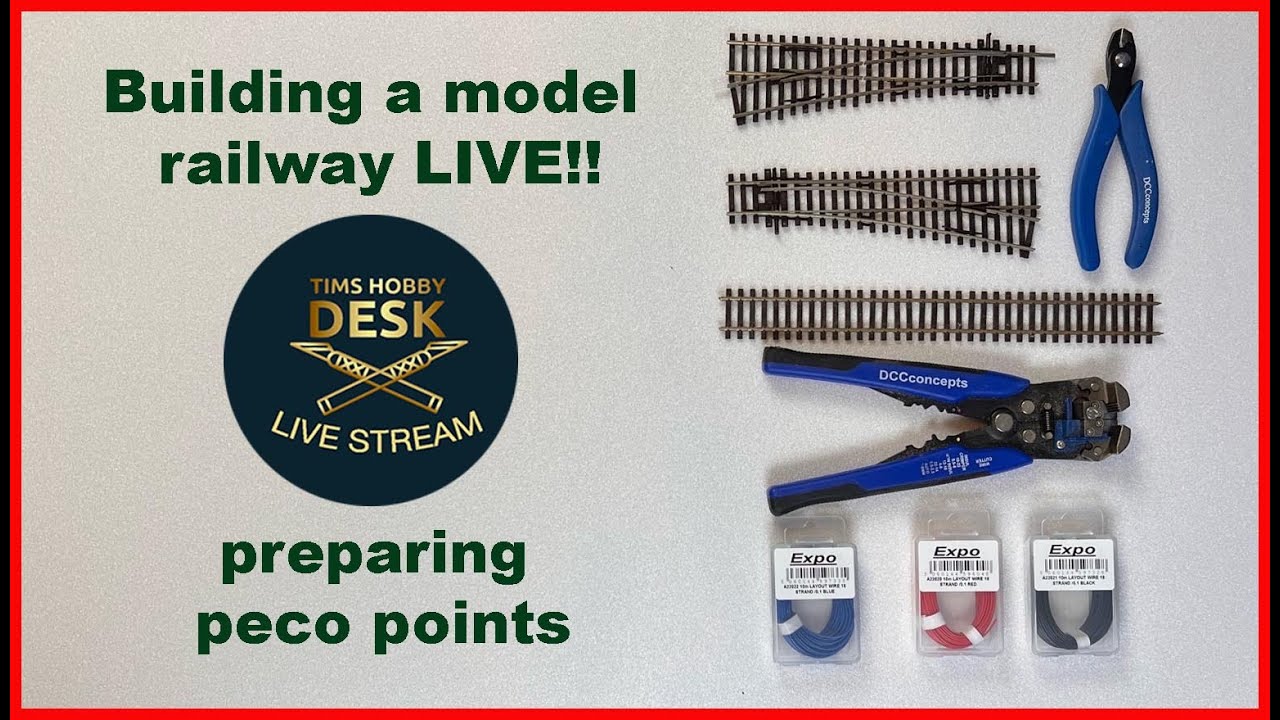 Building a Model Railway LIVE!! - Preparing Peco points