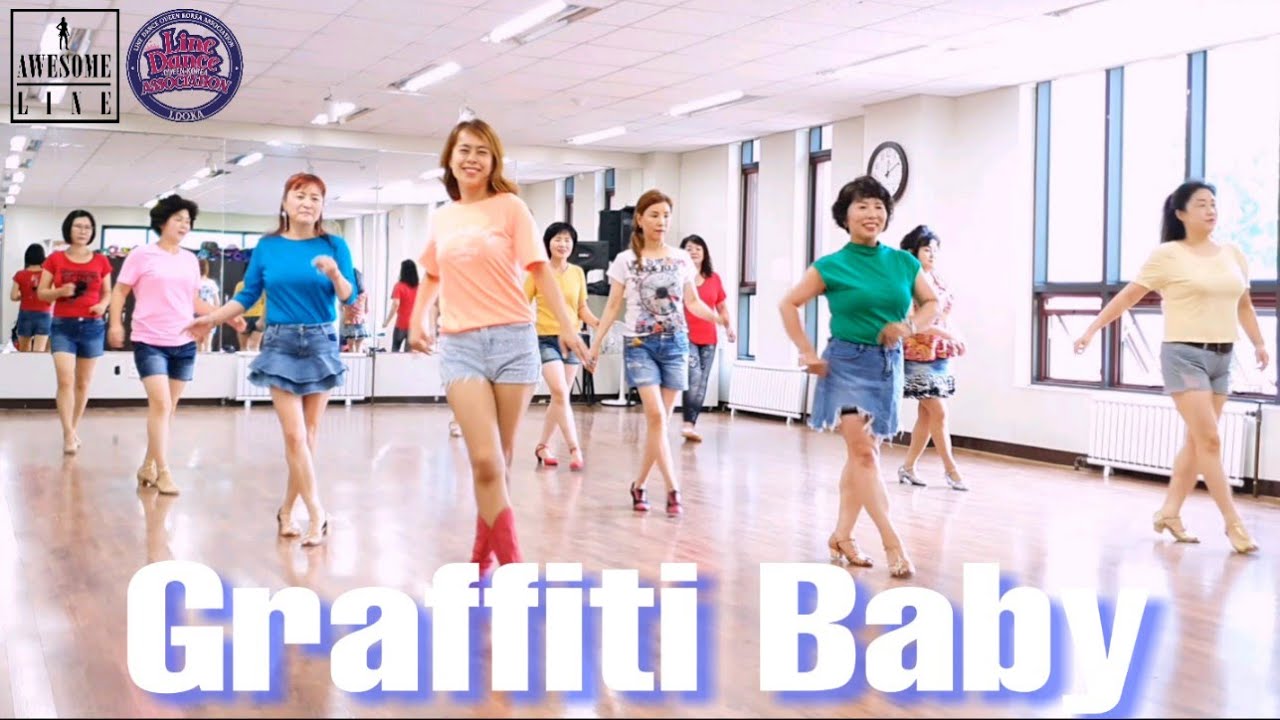 Graffiti Baby Line Dance Demo(Beginner)
