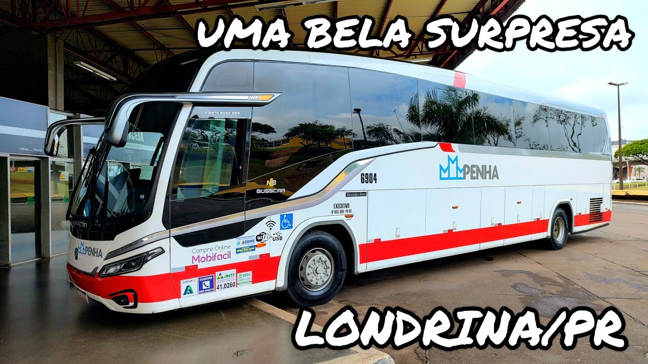 NOVO BUSSCAR NB1 DA PENHA NA RODOVIÁRIA DE LONDRINA/PR | MOVIMENTAÇÃO DE ÔNIBUS DAS 11:50 ÀS 12:35