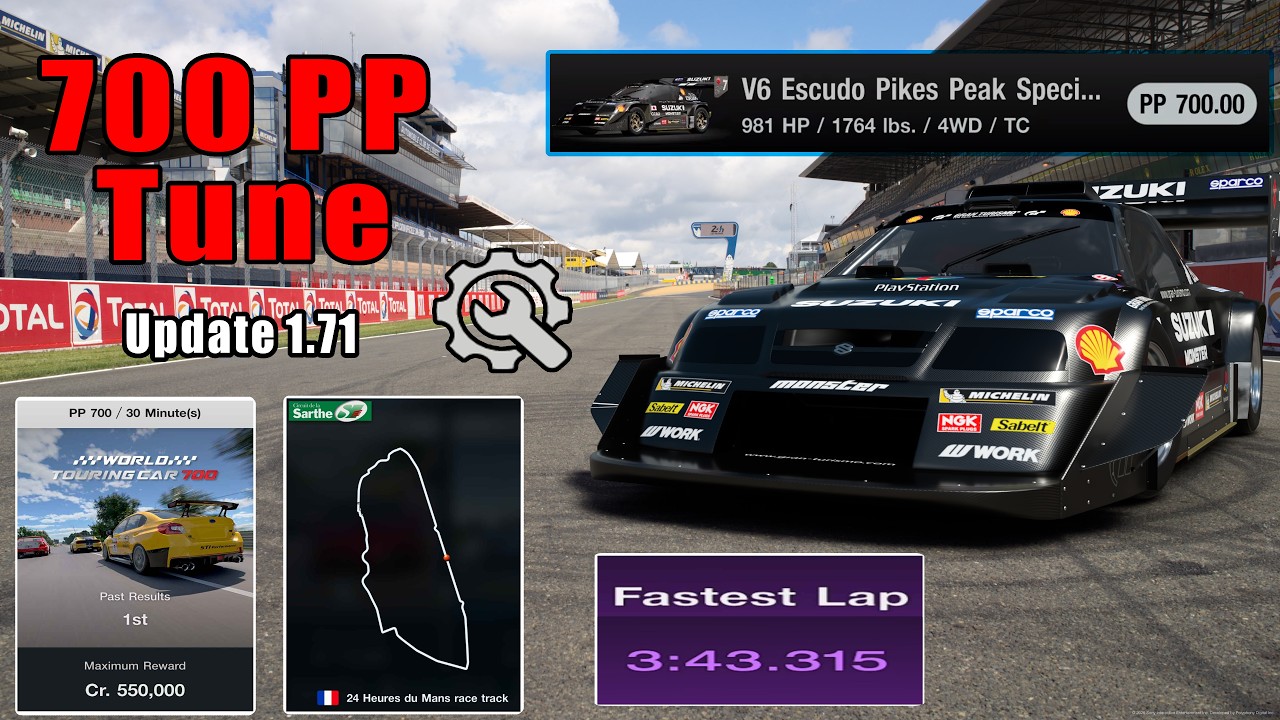 GT7|Escudo Pikes Peak Special '98|LeMans 700pp|1.71