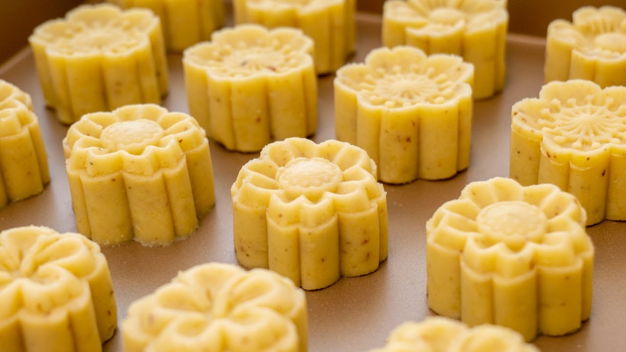 Osmanthus Mung Bean Cake, easy recipe, low in fat and sugar