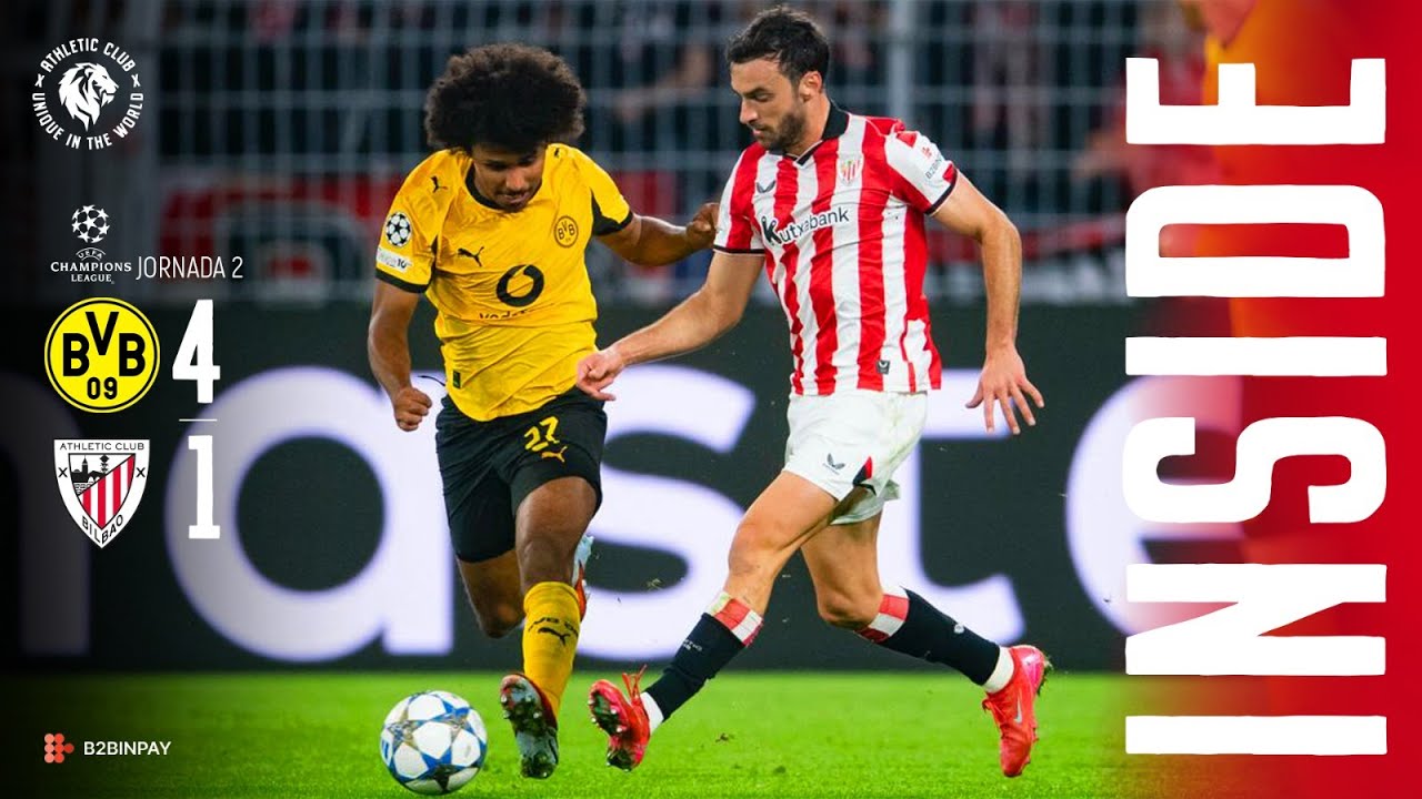 INSIDE I Borussia Dortmund 4-1 Athletic Club I Champions League 2025/26 J2