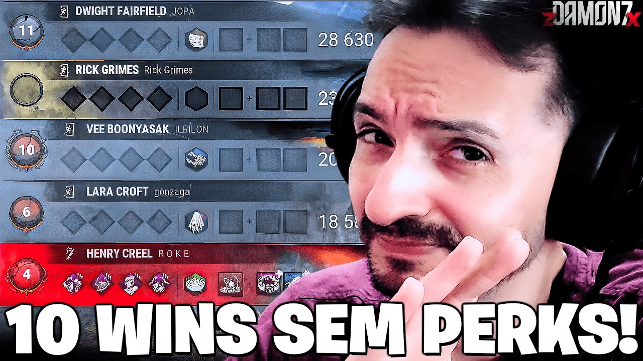 TODA PARTIDA É UMA GUERRA: NÃO PODE USAR PERKS E NEM ITENS NA NOSSA WIN STREAK! - Dead by Daylight