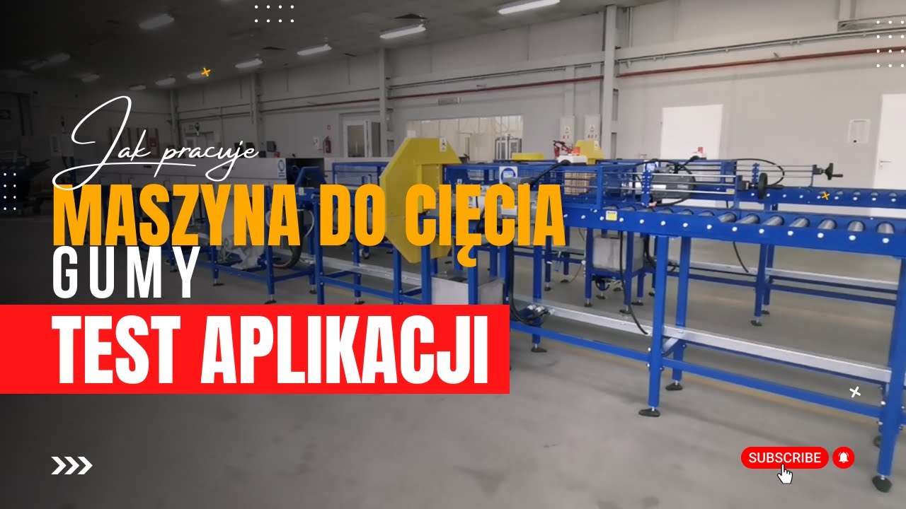 Maszyna do cięcia gumy [zobacz test funkcjonalności maszyny] - chłodzenie, osuszanie i cięcie gumy!
